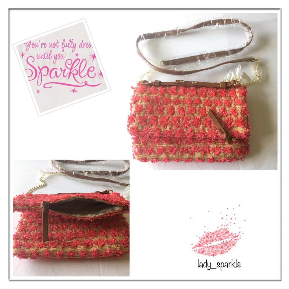 Neiman Marcus Crossbody Foldable Weave Bag